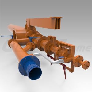 Горелка за въртяща се пещ с цинков оксид